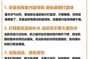 在篮球训练中应该注意哪些问题
